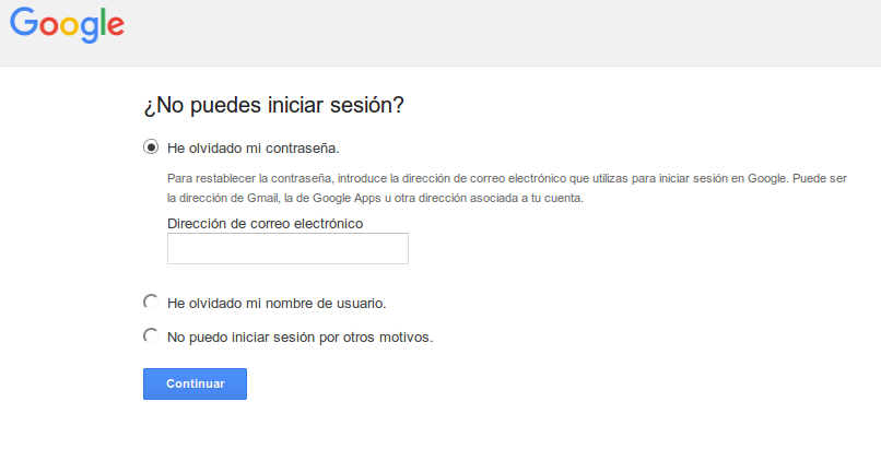 correo de inicio para gmail